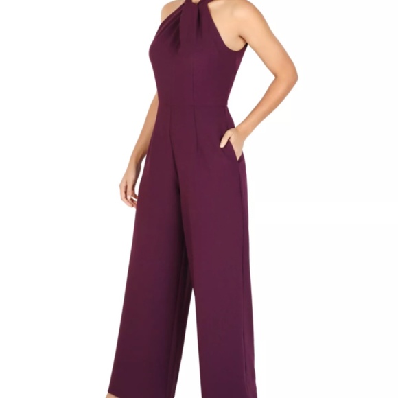 Julia Jordan Halter Neck Wide Leg Jumpsuit in NEW PINK size 4 - Picture 8 of 8